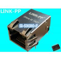 SI-53030-F Ip67 Rj45 Connector LPJ1141AHNL Tab-Up 10 / 100M With LEDs IP-PBX