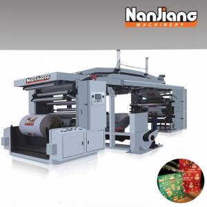 WX-4 120m/Min Paper Bag Machine With Printing , 4 Colors CI  Flexo Printing Machine 800 LPI