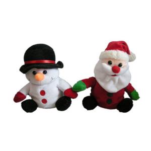 China 16cm 6.3in Snowman Stuffed Animal Long Message Recordable Stuffed Animals supplier