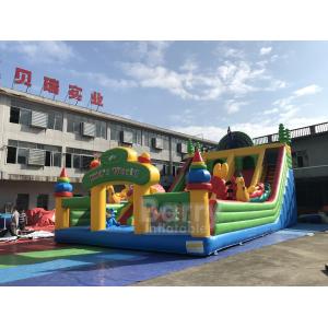 China Commercial Peacock Inflatable Playground For Kids / Inflatable Trampoline Theme Park supplier