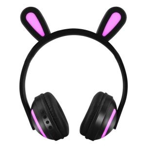 China New Products Color Change Wireless LED Light Children kids girls Rabbit Ear Headphones supplier