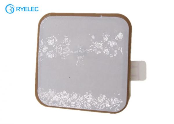 25*25*4mm Active RFID Patch Antenna , Ceramic Patch PCB RFID Reader External