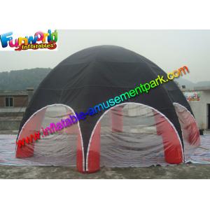 China UV-treated PVC Coated Nylon Outdoor Inflatable Party Tent  Red  / Black supplier