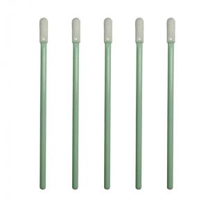 Light Green Cleanroom Consumables Micro Polyester Foam Cleaning Swabs