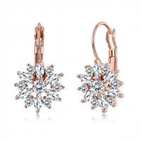 China 21mm Crystal 2.14g Custom Hoop Earrings OEM Dangle Drop Hoop Earrings Jewelry on sale