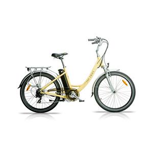 China 3 Assist Level Pedal Assist Bicycles , Alloy Double Wall Ladies Electric Bicycle supplier