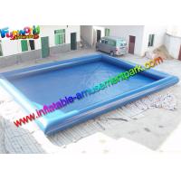 China Plato 0.9mm PVC Blue Intex Inflatable Swimming Pools For Kids / Adults on sale