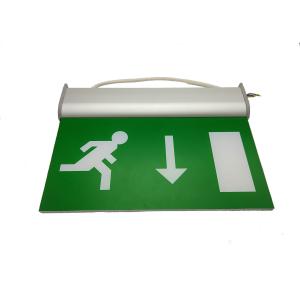 110V / 220V Double Sided Exit Signs Self Testing Running Man Emergency Light Maintained