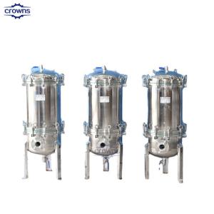 China Casilla de filtro de cartucho múltiple con presión de trabajo de 0,6/1,0/1,6Mpa y precisión de filtración de 1μm-100μm wholesale