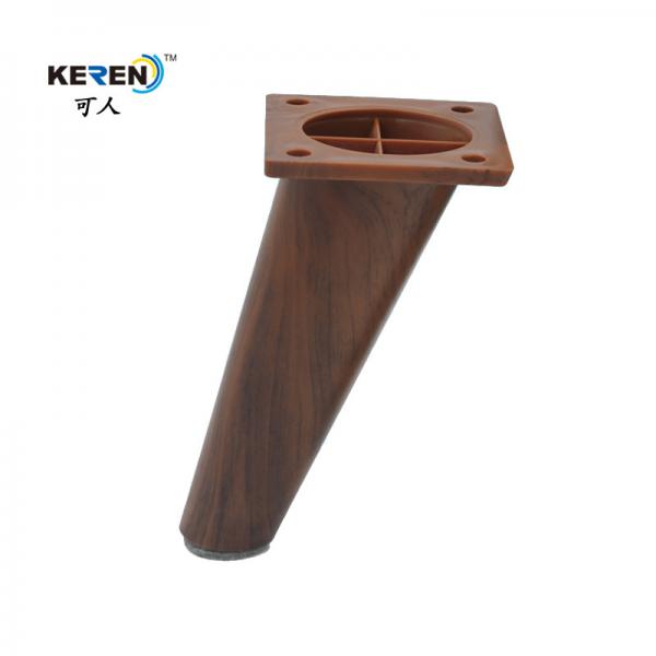 KR-P0334W2 Angled 6 Inch Replacement Sofa Legs Wood Finished ABS Material Quick