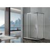 China Big Wheels Rectangle Shower Enclosure Stainless Steel Sliding with Stainless Steel Handle wholesale