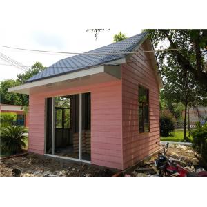 China EPS Sandwich Panel Roof Pink Cladding Prefab Steel House For Reception Room supplier