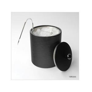 China Stainless Steel Ice Bucket with Leather Cover supplier