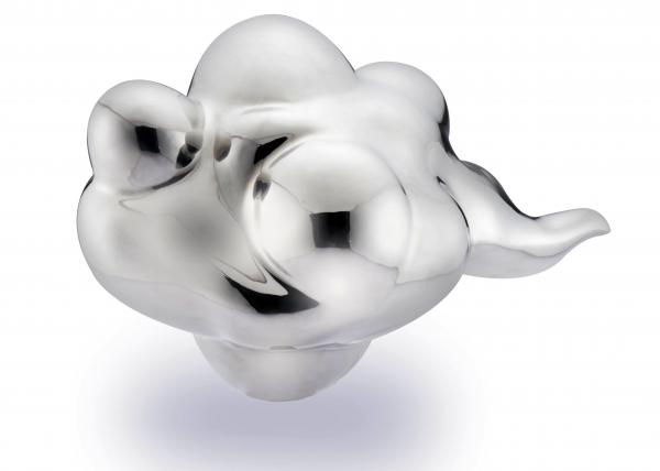 Art Cloud Theme Stainless Steel Abstract Sculpture , Decorative Modern Art