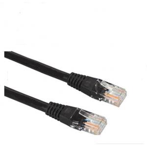 3m Black Cat6 Patch Cord , Cat5e UTP Patch Cord For Audio And Data Transmission