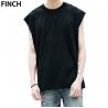 Casual Mens Sleeveless T Shirts , Round Neck Sports T Shirts Customized Colors