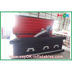 China Halloween Coffin Inflatable Halloween Party Decoration Led-Lighting supplier