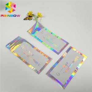 Hologram Envelop Foil Bag Aluminium Foil Pouch Self Adhesive Three Sided Seal