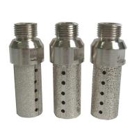 China Vacuum Brazed Diamond CNC Tooling Finger Bits Marble And Soft Stone Use on sale