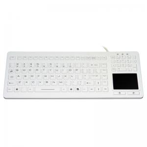 China Anti Virus Medical Keyboard With Integrated Touchpad Completely Sealed IP68 Cleanable supplier