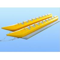 China Rent Plato PVC Tarpaulin Water Rider Banana Inflatable Boat With Double Tube on sale
