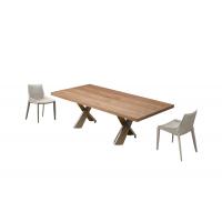 China Pottery Barn Benchwright Rustic X - Base Dining Table Exquisite Wood Dining Table on sale