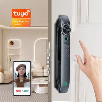 China Full Automatic Tuya App Door Lock Intelligent 3D Face Biometric Front Door Lock on sale