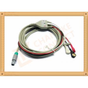 Medical Hellige ECG Trunk Cable , ECG Snap Connector With TPU Material