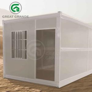 Shockproof Slope Roof Grande Fold Up Container Homes For Construction