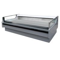 China Commercial Energy-Saving Supermarket Refrigerated Display Cabinet with Front Straight Glass for Smoked Bacon on sale