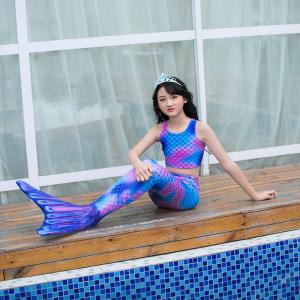 Lightweight Mermaid Bikini Bathing Suit For Pool , Children Mermaid Cosplay