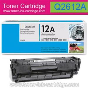 China Supply HP toner cartridge Q2612A/HP 12A for LaserJet 1012, 1018, 1020 on sale 