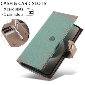 China Adecuado para iPhone 17 Pro Max Funda de teléfono móvil de piel de vaca de primera capa Apple 17 Cartera Cordón Ranura para tarjetas Funda de cuero de alta gama wholesale