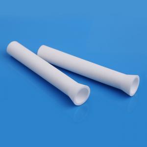 Collared Ceramic Alumina Tube 96% 99% High Precision Smooth Surface