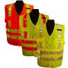 Comfortable High Reflective Safety Vest , Attractive Style Red Safety Vest