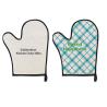 China Custom Linen Sublimation Oven Gloves With Silicone Back Blank Heat Insulation Oven Mitt Sublimation wholesale