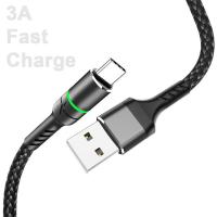 Durable 5A USB2.0 Type C Micro Iphone Fast Charger Cable Nylon Braided