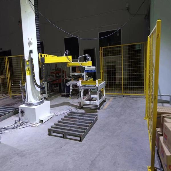 Small Robot Palletizer Automatic Column Type Palletizer Machine Carton Box Stacking Depalletizer Robot Single Column Robot Palletizer Arm Low Level for Carton Box Robotic