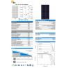 High Efficiency 390W, 395W, 36V 72 Cell 158x158 Monocrystalline Module,Solar
