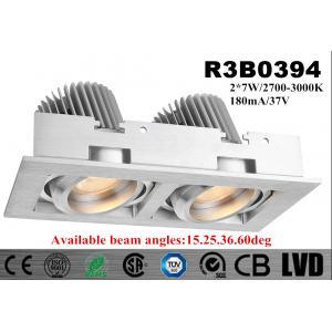 China 2700k - 3000K LED Recessed Downlight With 15 / 25 / 36 / 60 Deg Beam Angle supplier