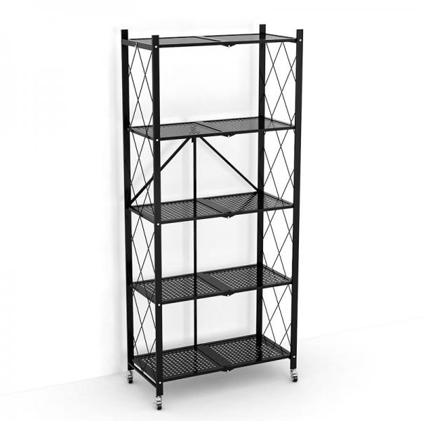 Closet Storage Metal Foldable 5 Layers Heavy Duty Shelving Rack