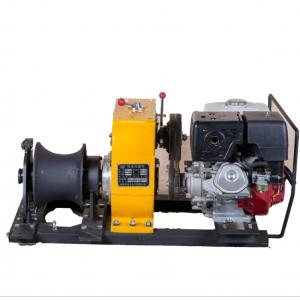 China 8 Ton  cable winch / Gas Engine Powered Winch For electric power construction supplier