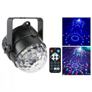 IR Remote Control USB RGB Strobe Rotation LED Crystal Magic Ball light for Party Disco Club