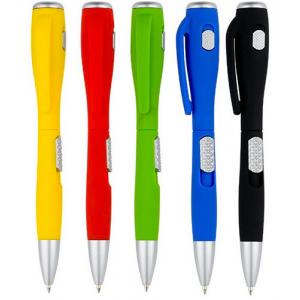 Led light gift style promotional plastic ball pen, ball pen with led light for advertising