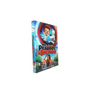 China Mr. Peabody &amp; Sherman dvd movie disney children carton dvd with slipcover free shipping wholesale