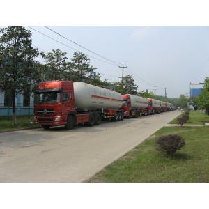 China Transporte semi Traile 56m3 do gás natural com as caixas de válvula dobro supplier