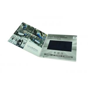 China UV printing brochure 4.3 inch TFT lcd video greeting card, Custom lcd video card video brochure card supplier