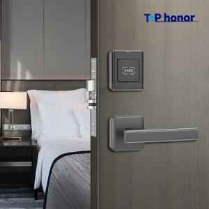 Aluminium Alloy Hotel Smart Locks RFID Swipe Card Access Room Handle Door Lock