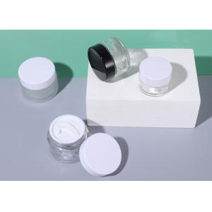 China Le Silkscreen imprimant le cosmétique en verre clair de 2 onces cogne étanche à l'humidité fait sur commande supplier
