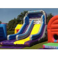 China Safety Logo Printing Commercial Inflatable Slide With Climbing Stairs on sale
